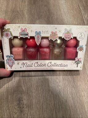 Nicole Miller Pink & Gold Nail Color Set - 5 Piece
